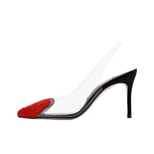 SOPHIA WEBSTER AMORA Узкий каблук Высокие каблуки 8,5 см Женские Красный