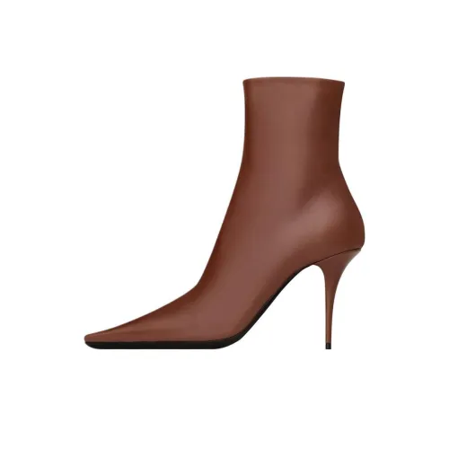 SAINT LAURENT Ashley Ботильоны 9 см Женские Коричневый