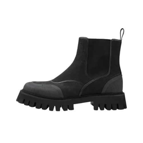 GUCCI Короткий Челси Мужской Черный