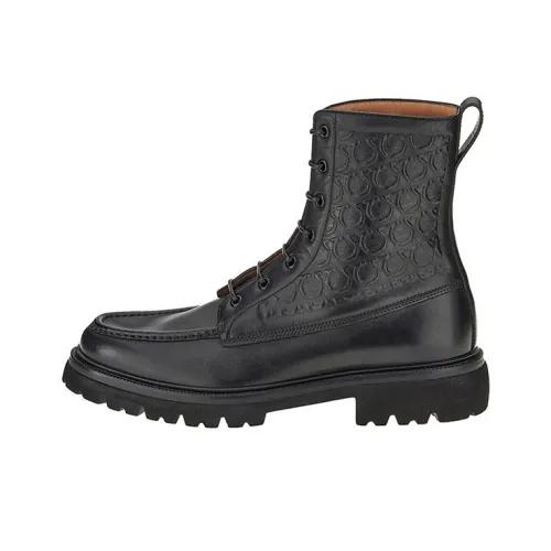 FERRAGAMO GANCINI Короткий Мартин Ботин Мужской Черный