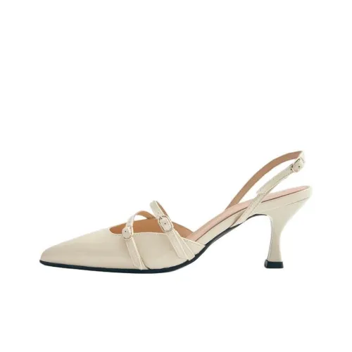 ALOHAS Песочные часы Высокие каблуки 7,5 см Женские Белые