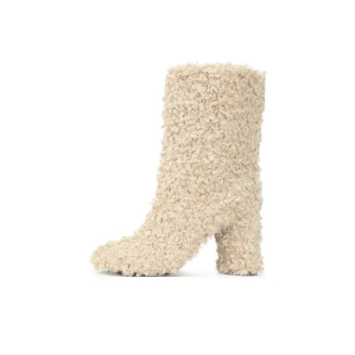 SERGIO ROSSI Sr Muppet Ботильоны 9 см Женские Экрю