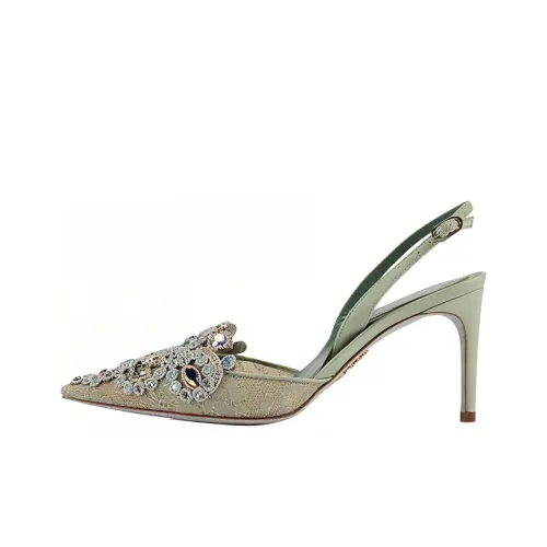 RENE CAOVILLA Veneziana Узкий каблук Высокие каблуки 8 см Женские Зеленый