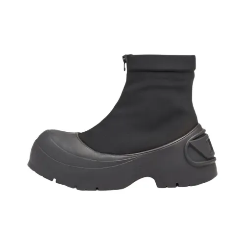 DIESEL OVAL D Series Ботильоны Мужские Черные