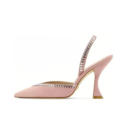 Stuart Weitzman SW Нестандартный каблук Высокие каблуки 10 см Женские Розовый