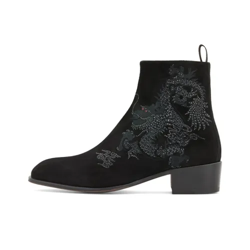 Giuseppe Zanotti GZ Davey Дракон Ботильоны Мужской Черный