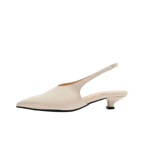 ALOHAS Eros Нестандартный каблук Высокие каблуки 4CM Женские Кремовый