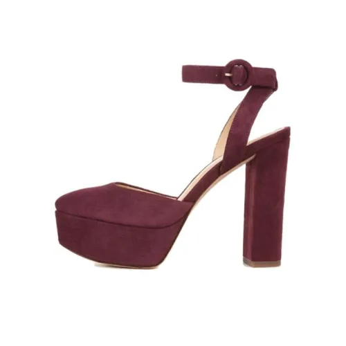 Veronica Beard Грубый каблук Высокие каблуки Женские Красный