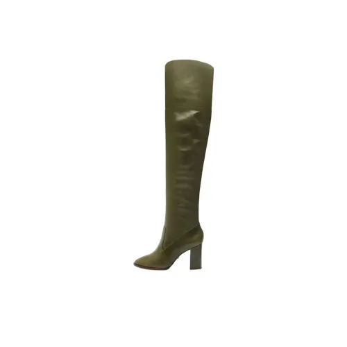 Schutz Montaria Over The Knee Boots 8 см Женские Зеленые
