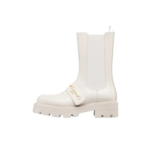 DIOR D QUEST Короткий Челси Женские Белые