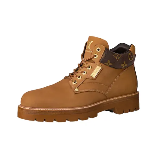 LOUIS VUITTON Oberkampf Ankle Boot Ankle Длина Martin Boot Мужской Коричневый