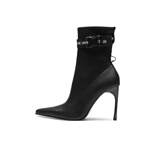 VERSACE JEANS Ботильоны 10 см Женские Черные