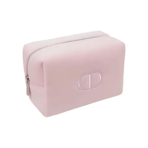 DIOR Минималистичная сумка для макияжа с памятью формы розовая 14x7,5x10 см