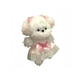 Белый-розовый, пряжа, юбка, щенок [Набор материалов для самостоятельного изготовления]