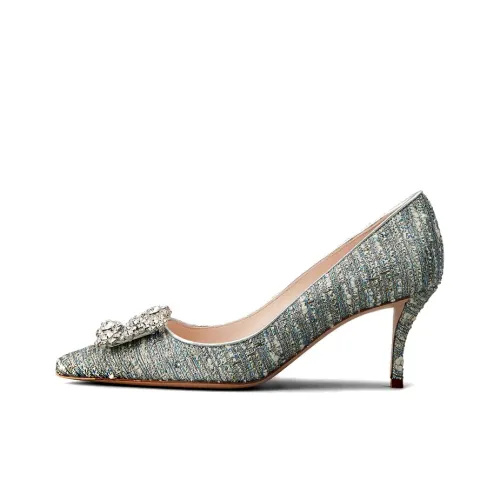 Roger Vivier Flower Strass Высокие каблуки Женские