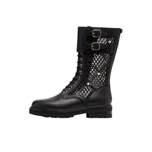 PINKO Женские высокие сапоги до колена черные