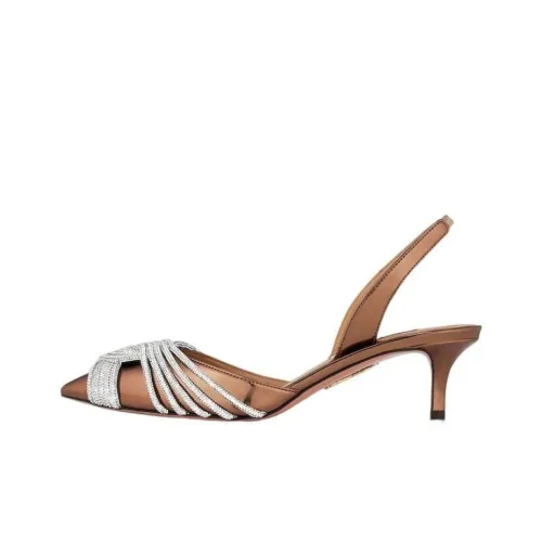 AQUAZZURA GATSBY Высокие каблуки Коричневый Женские