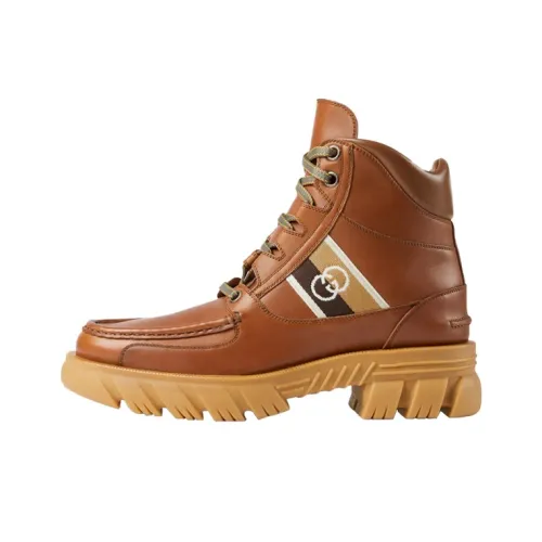 GUCCI Interlocking Ботильоны Мужской Кофе