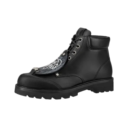 LOUIS VUITTON Oberkampf Устойчивый к истиранию Короткий Аутдор Мужской Черный