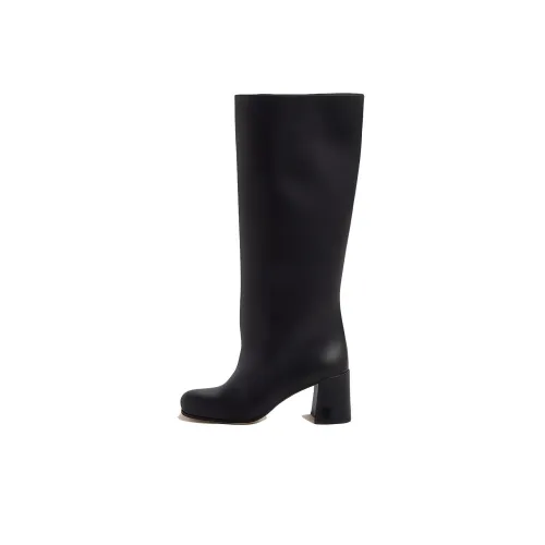 MIU MIU Колено Высокие сапоги 6,5 см Женские Черные
