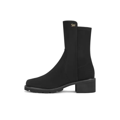 Stuart Weitzman SW ALINA Городской Ботильоны Женские Черный