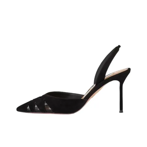 AQUAZZURA Peek Узкий каблук Высокие каблуки 8,5 см Женские Черный