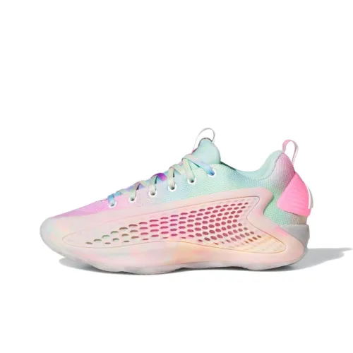 Adidas A.E. 1 Баскетбольные кроссовки Low Топ Розовый Бирюзовый Унисекс