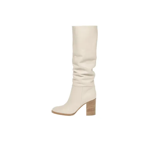 GIANVITO ROSSI Santiago Колено Высокие сапоги 8,5 см Женские Белые