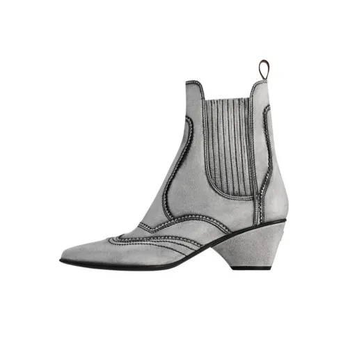 LOUIS VUITTON Trinity Ankle Длина Челси 5 см Женские Серебристые