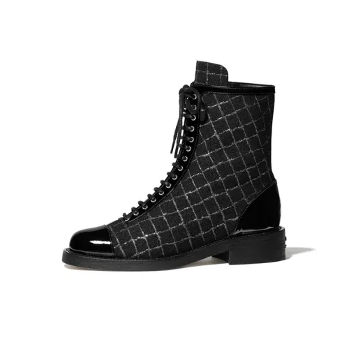 CHANEL Crew Martin Boot Женские Черный