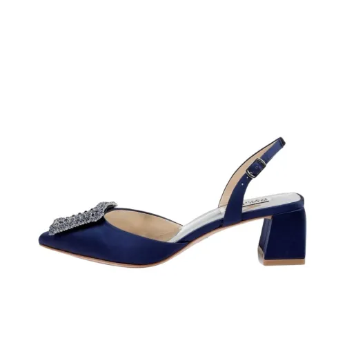 Badgley Mischka Emmie Грубый каблук Высокие каблуки 7 см Женские Синий