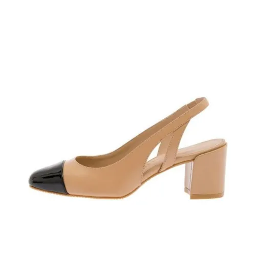 Stuart Weitzman SW Грубый каблук Высокие каблуки Женские Светлый Умбра