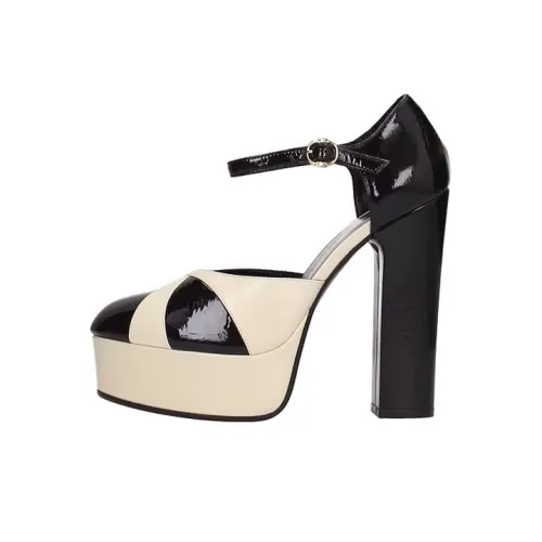 CELINE Высокие каблуки Женские Черный Белый