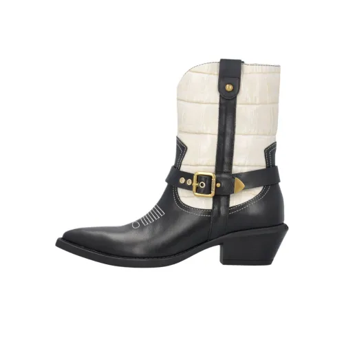 PINKO Texan Ботильоны 5,5 см Женские Черный Белый