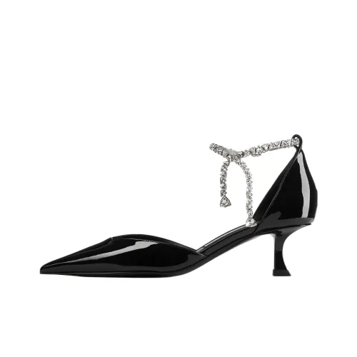 Jimmy Choo Stevie Низкий каблук Высокие каблуки 5 см Женские Черный