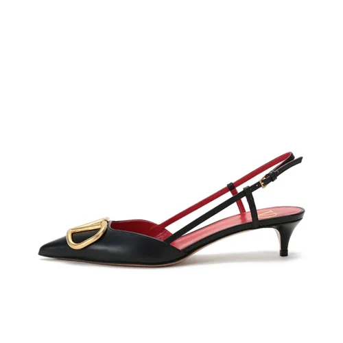 Valentino Vlogo Signature Высокие каблуки 4CM Женские Черный