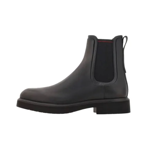 FERRAGAMO Короткий Челси Мужской Черный