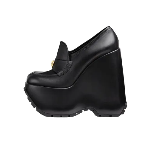 VERSACE Triplatform Платформа Обувь Женская Черная