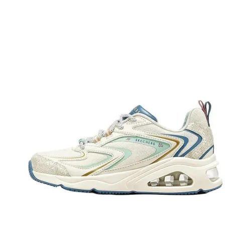 Skechers Tres Air Uno Support Balance Низкий Топ Беговые кроссовки Женские Экрю