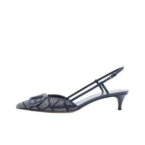 Valentino Vlogo Высокие каблуки Серо-голубой Женские