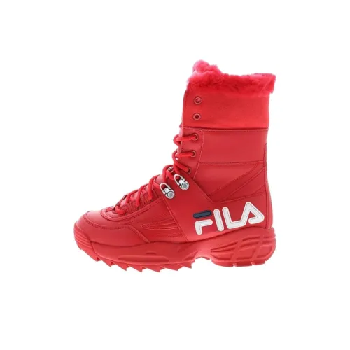 FILA Disruptor Сноубутсы Красно-белые Женские