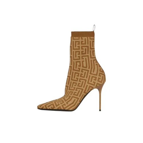 BALMAIN Ботильоны Женские Коричневый