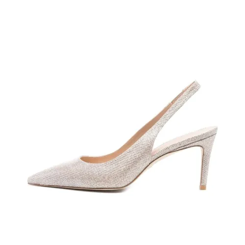 Stuart Weitzman SW Узкий каблук Высокие каблуки Женские Серебряные