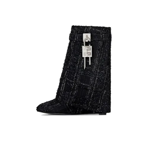 Givenchy Shark Lock Ботильоны 8 см Женские Черные