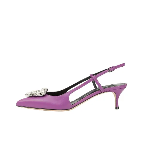 SERGIO ROSSI Sr Godiva Узкий каблук Высокие каблуки 5 см Женские Фиолетовый