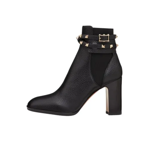 Valentino Rockstud Garavani Ботильоны 9 см Женские Черные