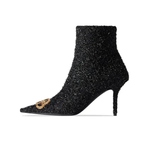 Balenciaga Knife Модные ботильоны 8 см женские черные