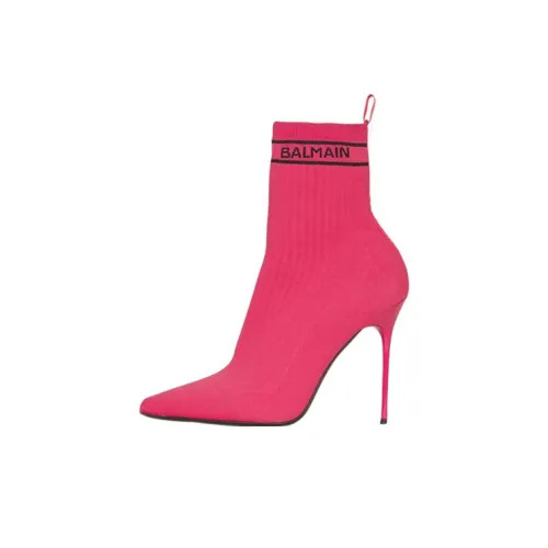 BALMAIN Ботильоны Женские Фуксия