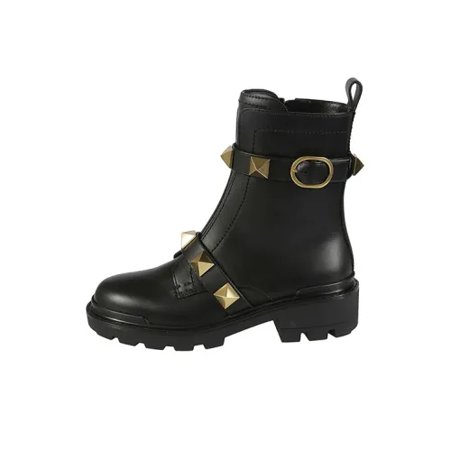 Valentino Roman Stud Ботильоны Женские Черный