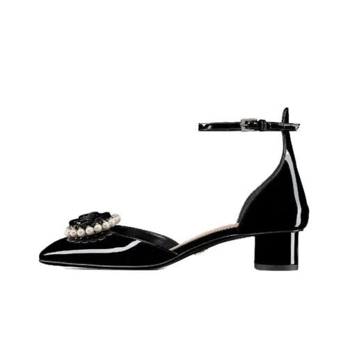 DIOR Розовые Высокие каблуки Черные Женские